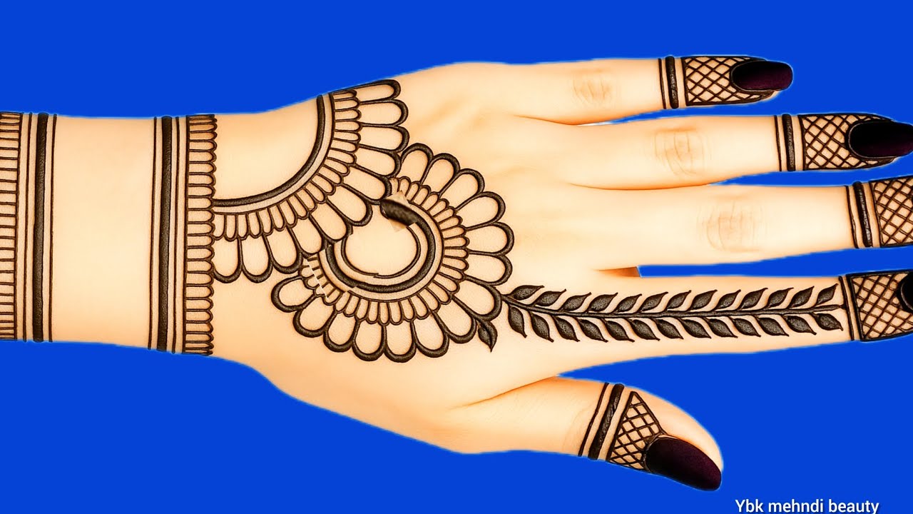 Simple mehndi designs for karvachauth|easy mehndi designs|stylish backhand mehndi designs|easy henna