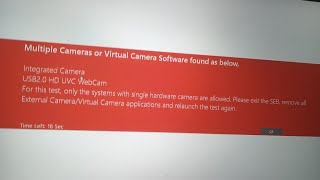 Accenture exam issue solved | Multiple cameras or virtual camera software found as below | screenshot 3