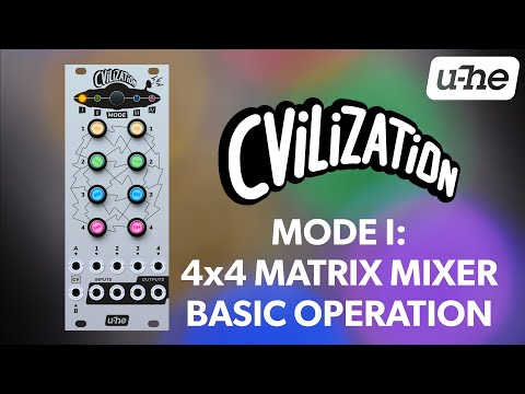 u-he CVilization Mode I: 4 x 4 Matrix Mixer – Basic Operation