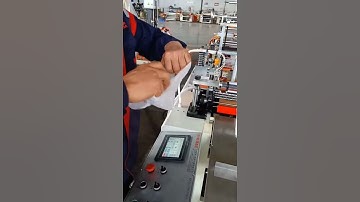 Biodegradable courier bag making machine