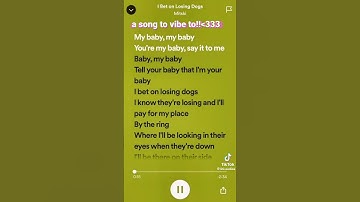 Thumbnail of Song name:I bet on losing dogs by:mitski