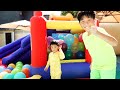 예준이의 놀이터 만들기 물놀이 풍선 색깔놀이 Water Play with Balloons Toys Challenge