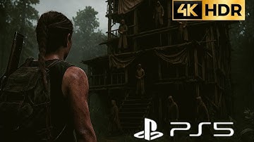 The last of us part 2 remastered - Abby vs seraphites and WLF (aggressive gameplay) 4k 60fps