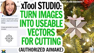 Laser Cut Christmas Ornament Tutorial - Barn Quilt Star Ornament - Wood ornament - xTool Studio