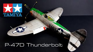 P-47D Thunderbolt 1/48 Tamiya FULL BUILD VIDEO with additional scratch build.