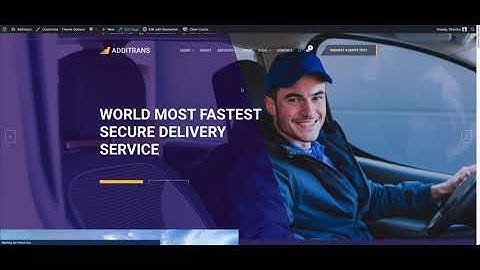 how to change header style and content  - Additrans – Transport and Logistics is WordPress