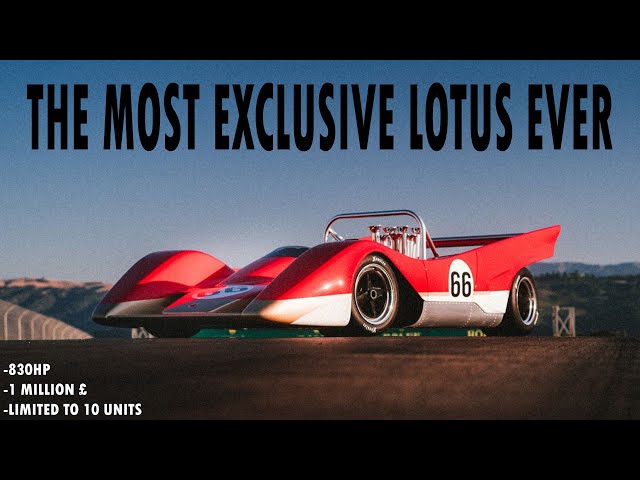 Lotus reveals 'lost' Type 66 at Monterey