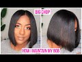 HOW I MAINTAIN MY BOB AFTER THE BIG CHOP ( NIGHTTIME ROUTINE ) 2 WEEK TRIM UPDATE