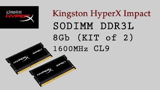 ОНЛАЙН ТРЕЙД.РУ — обзор Kingston SO-DIMM DDR3L 8Gb 1600MHz HyperX Impact Black (HX316LS9IBK2/8)
