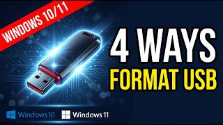 USB Drive Not Working? Format It 4 Ways on Windows 10 & 11