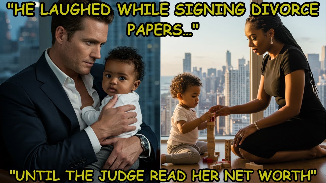 CHEATING WEALTHY CEO HUSBAND LAUGHED WHILE SIGNING DIVORCE PAPERS UNTIL THE JUDGE READ HER WORTH