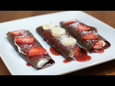 How to Make Chocolate Crepes | Easy Chocolate Crepes Recipe