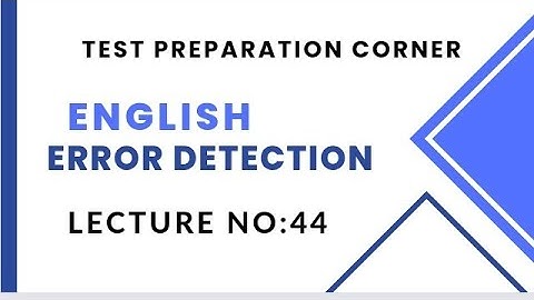 Error Detection lecture No:44|BPS 5 to BPS 15 |Spcs |FBR |FIA| MPT