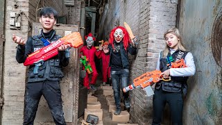 World Of Nerf Guns SWAT GIRL CID Dragon Fight Crime XICMAN MASK Criminals Rescue Tycoon