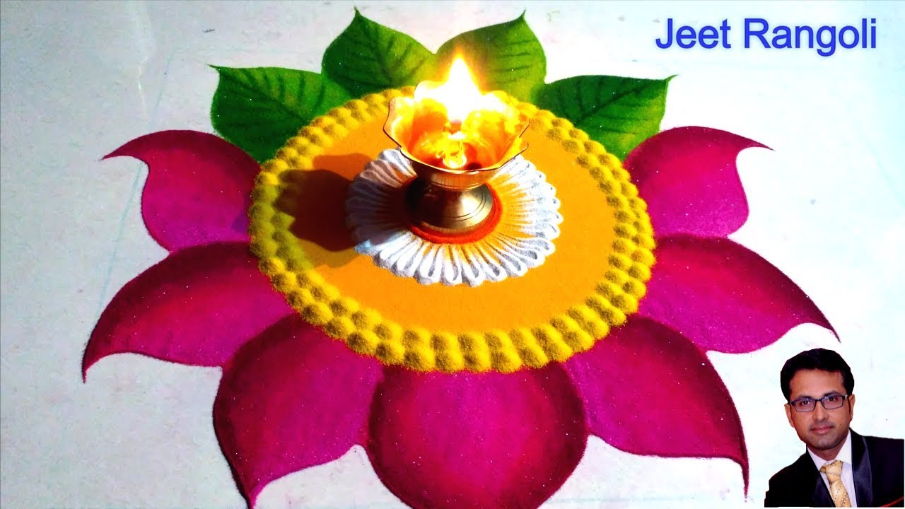 Diwali special rangoli design. Easy, small and beautiful festival ...