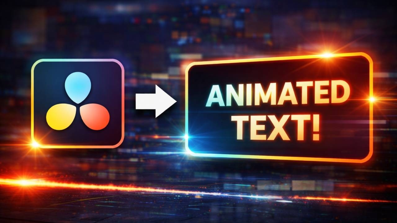 How To Create Animated Text In Davinci Resolve - YouTube