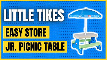 Little Tikes Easy Store Jr. Picnic Table with Umbrella