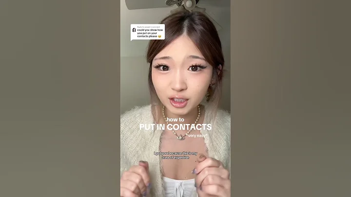 Tutorial if you want to wear contacts!! #contacts #tutorial #beauty #howto