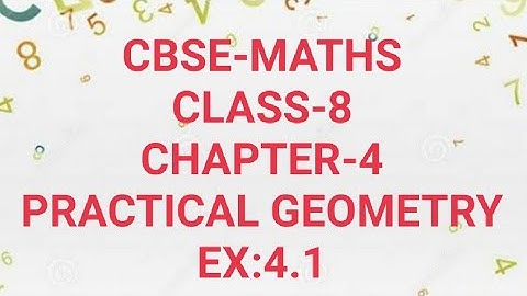 CBSE-MATHS ||CLASS-8 || CHAPTER-4 || PRACTICAL GEOMETRY || EX:4.1 || IN MALAYALAM || MJ ACADEMY||