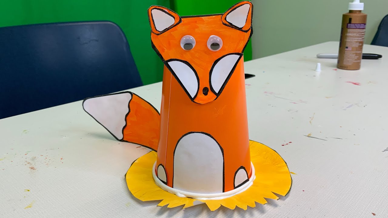 DT Crafts: Red Fox Cup Craft