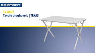CamPart Travel TA-0802 Tavolo in alluminio Texas