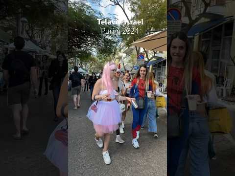 23 De Março De 2024 Purim Israel TelAviv 