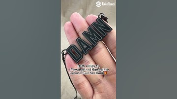 A perfect way to represent my name or nickname in jewelry form.#chain