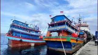 Suara kanalpot kapal Mubarak, juragan  dari aceh, persiapan berangkat ke laut lagi dari banyuwangi