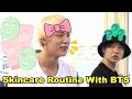 Routine de soins de la peau avec bts