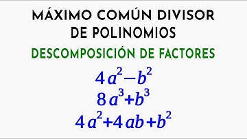 Máximo Común Divisor de Polinomios por Descomposición de Factores | 31