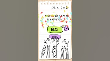 Brain Test. Level 163. What is the number below the dice?