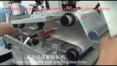 How to thread labels and teach sensor for tabletop oval bottle labeler