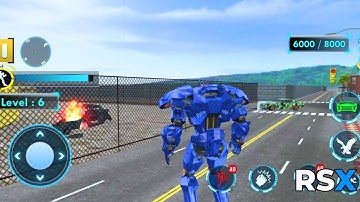 Optimus Prime – Tank Police Robot Transform 2025 (Stage 6 & 7) | Android Gameplay