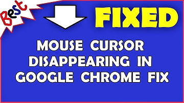 Mouse Cursor Disappearing In Google Chrome FIX