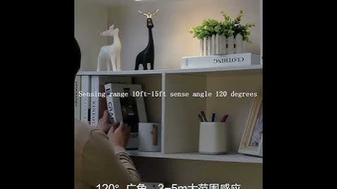 Luz led rectangular con sensor de movimiento 10cm, 21cm y 30 cm luz cálida y blanca