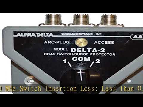 DELTA-2B Delta-2 Alpha Delta Original 2-Position Coax Switch, SO-239 ...