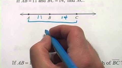 Lengths of Line Segments