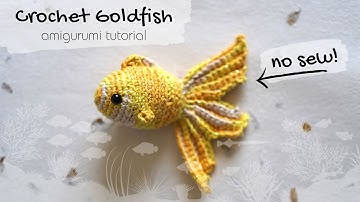 Crochet a fish without sewing! · Mosaic Goldfish Amigurumi Crochet Pattern Tutorial