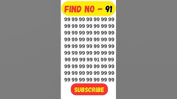 Find the Different Number | Can You Spot It? 🤔 | Puzzle Challenge