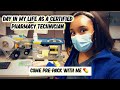 DAY IN MY LIFE AS A HOSPITAL PHARMACY TECHNICIAN