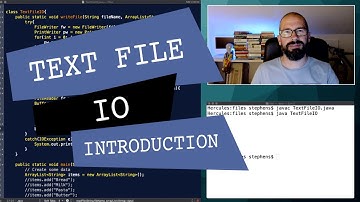 Java Text File I/O Introduction
