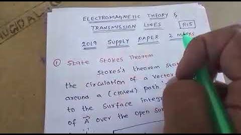 EMTL R15 2019 SUPPLY 2 MARKS QUESTION & ANSWERS