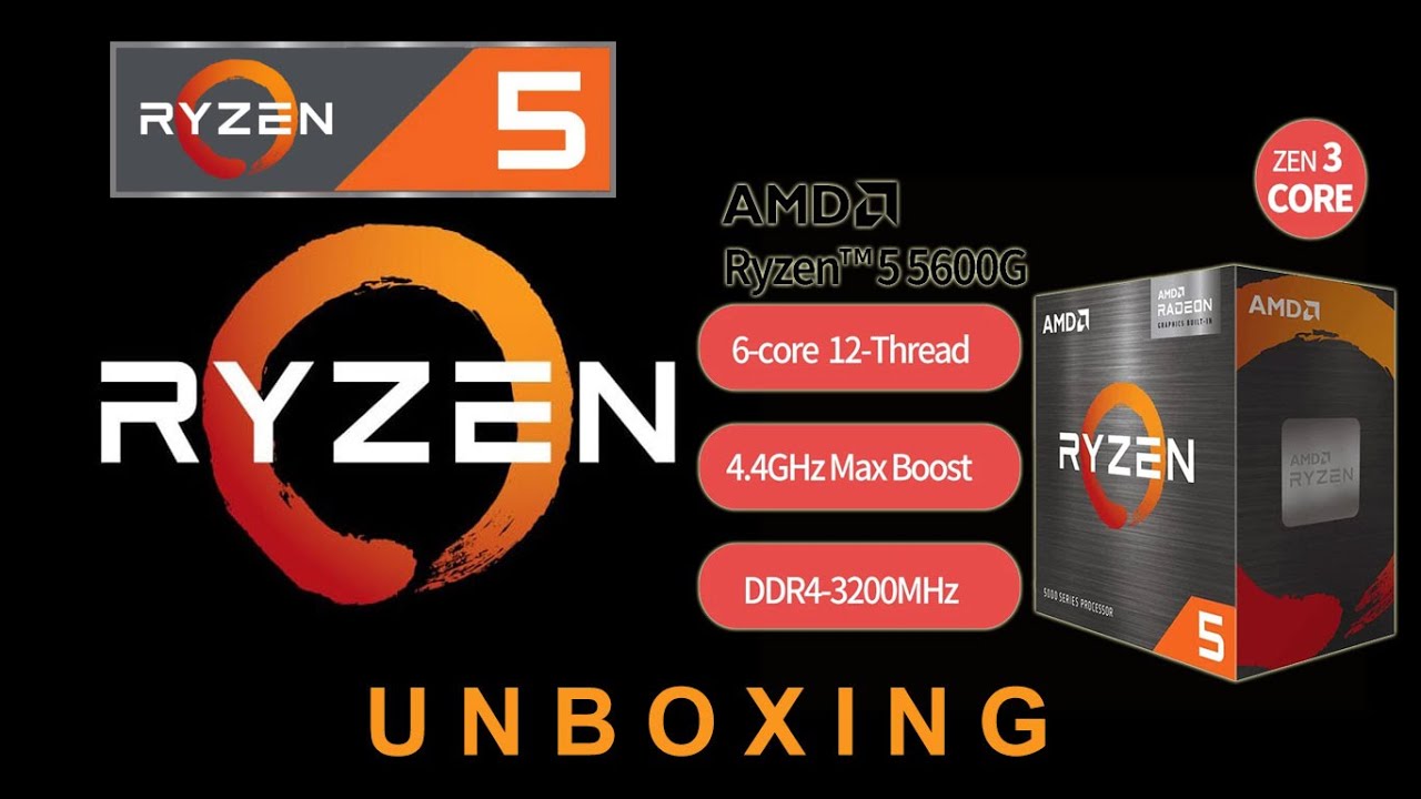 Ryzen 5 5600G Unboxing 