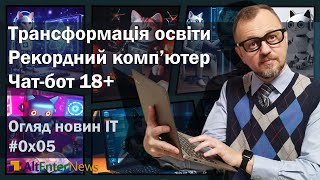 Трансформація освіти. Смартфон на зап'ясті. Відеодзвінки в X. 1000 кубіт. Чат-бот для дорослих та ін