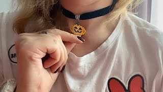 Чокеры на Хэллоуин своими руками / 🎃тыква кирпичным плетением DIY halloween chokers (necklace)