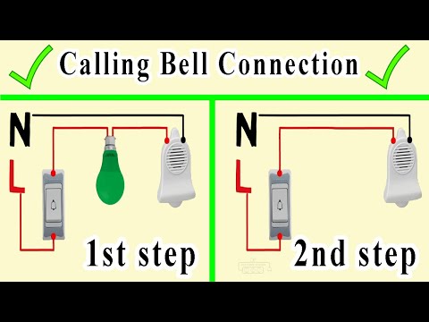 simply way how to connect calling bell wiring diagram