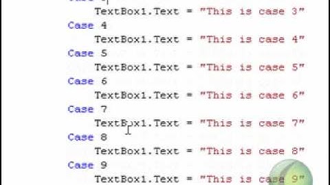 [Visual Basic] Case Statements