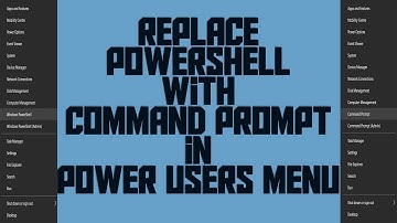 Replace PowerShell With Command Prompt In Power Users Menu In Windows 10 | Social Tech
