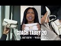 The coach tabby is a wardrobe staple  review  whats in my bag