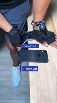 iPhone XR vs Galaxy S10  which one breaks first - “Bend Test” #phones #apple #samsung #galaxy